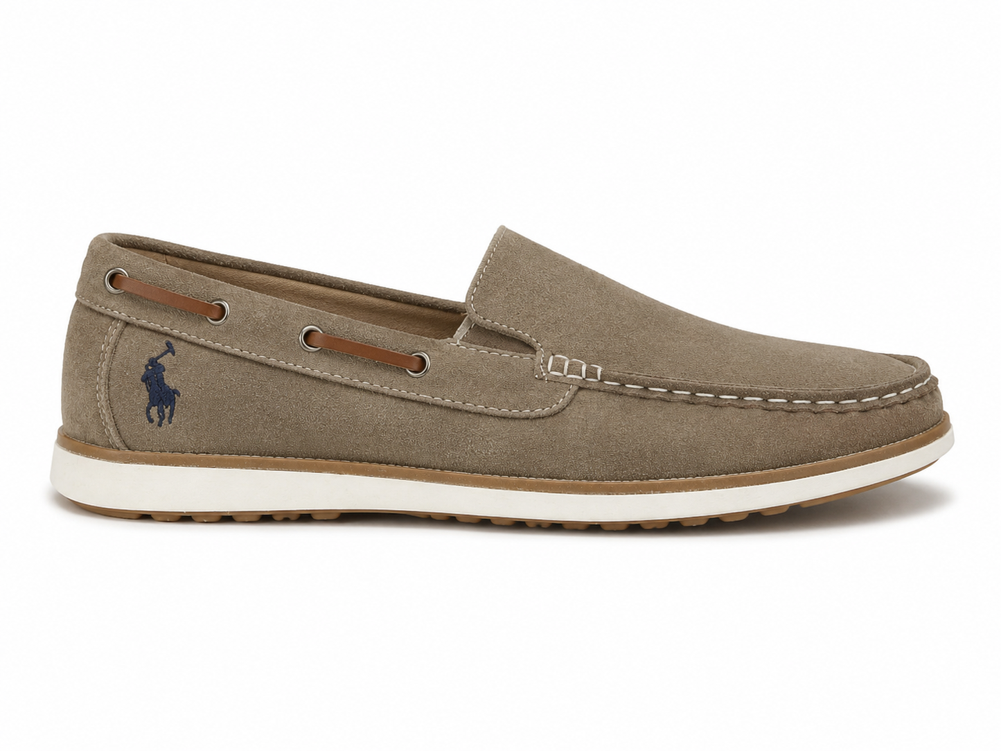 Mocasín Náutico Khaki Nubuck Polo Navy