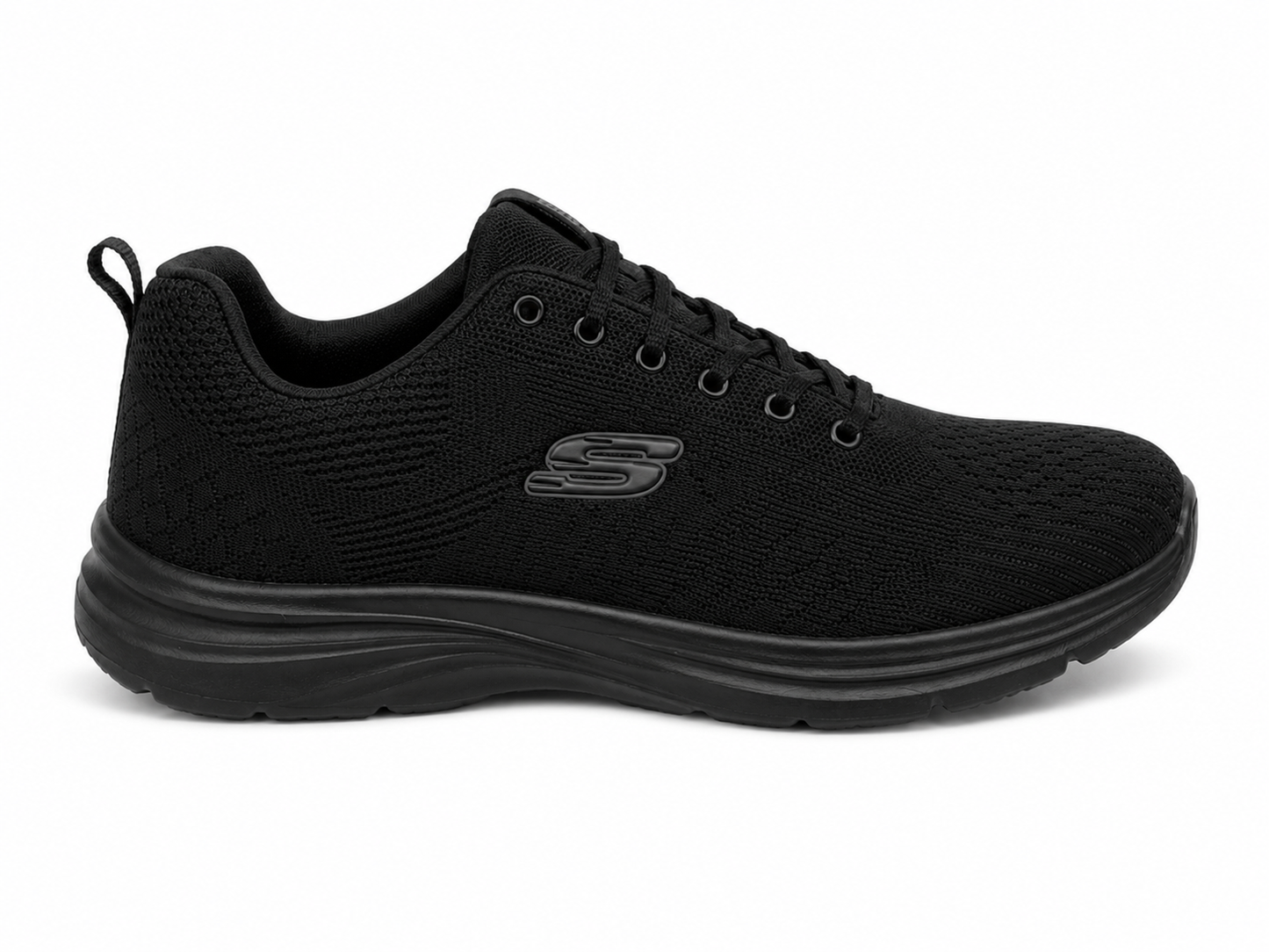 Zapatilla Deportiva Malla Negro Total