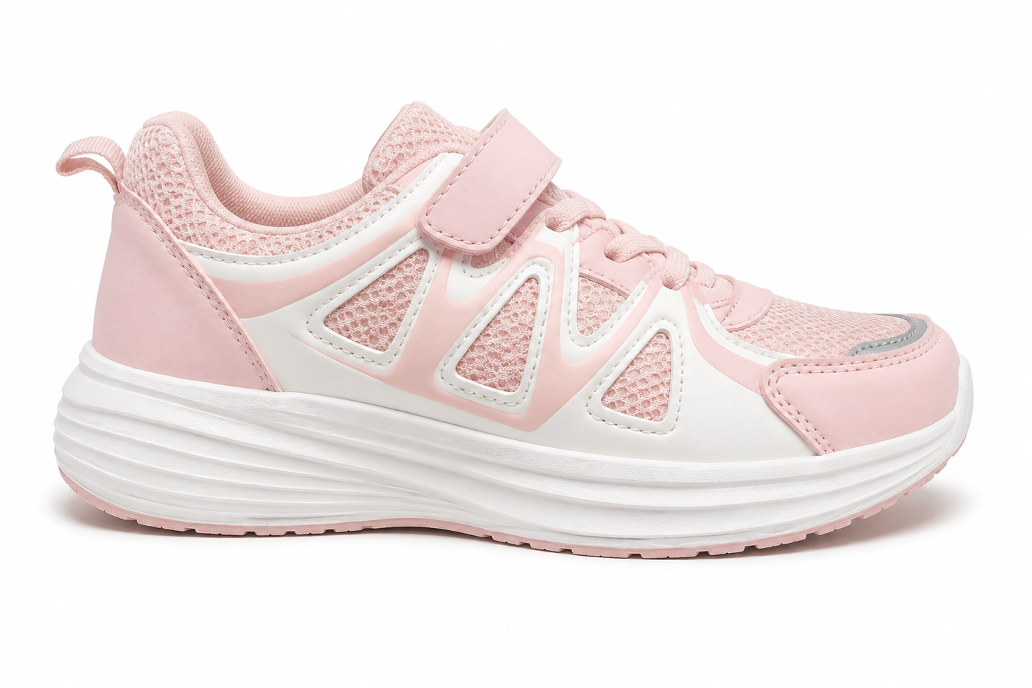 Zapatilla Running Niña Rosa Velcro | N21-86 Rosa