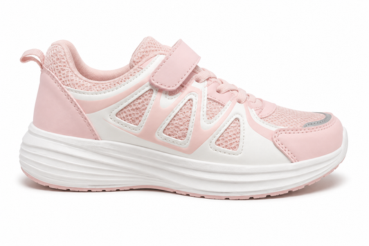 Zapatilla Running Niña Rosa Velcro | N21-86 Rosa