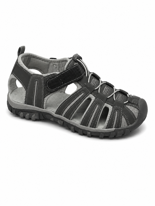 Sandalia Cerrada Trekking Negro/Gris