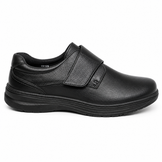 Zapato Confort Negro Velcro