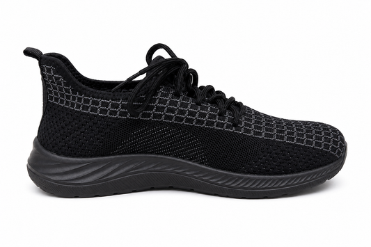 Zapatilla Deportiva Knit Negro Total